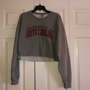 USC cropped crew neck